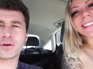 Faphouse pornstar with fake tits gets naughty in a car