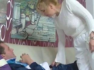 German granny nurse fucks her patient